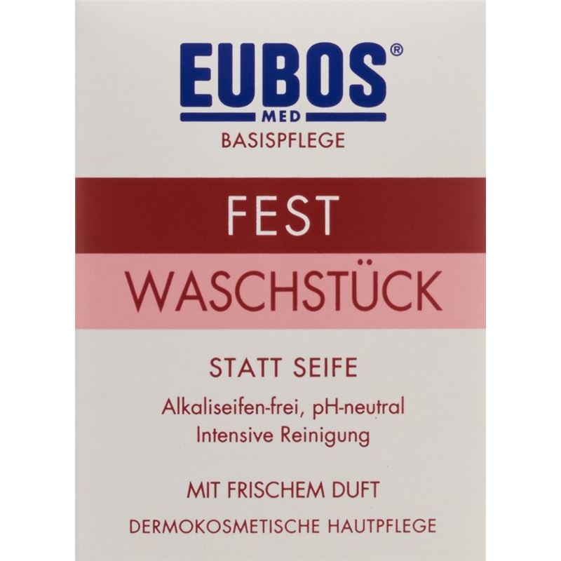 EUBOS Seife fest parf rosa 125 g