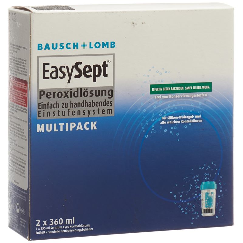 BAUSCH LOMB EasySept Peroxide Multipack 2 x 360 ml