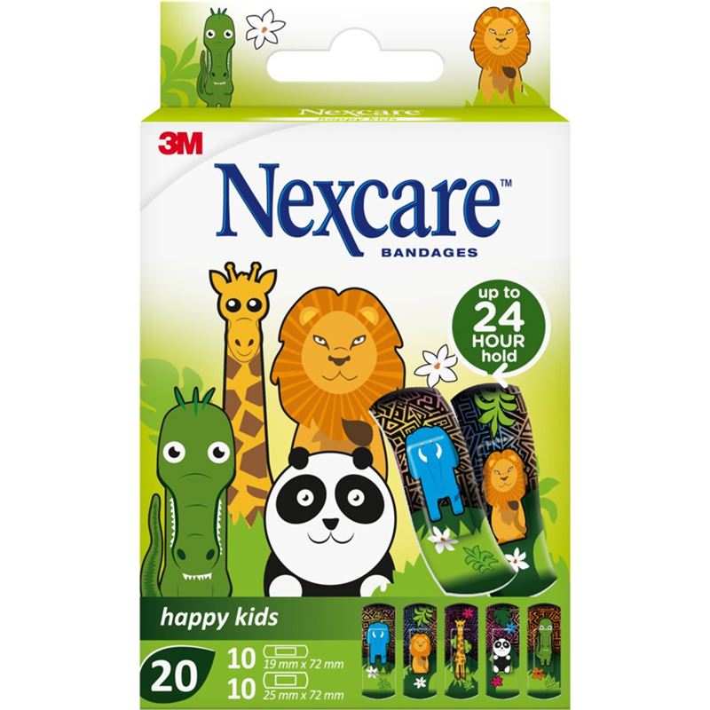 3M NEXCARE Kinderpflast Happy Kids Animals 20 Stk