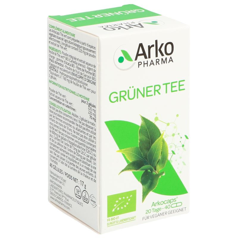ARKOCAPS Grüntee Kaps Bio Ds 40 Stk