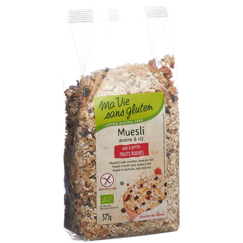 MA VIE S GLUT Müesli 4 rote Früchte 375 g