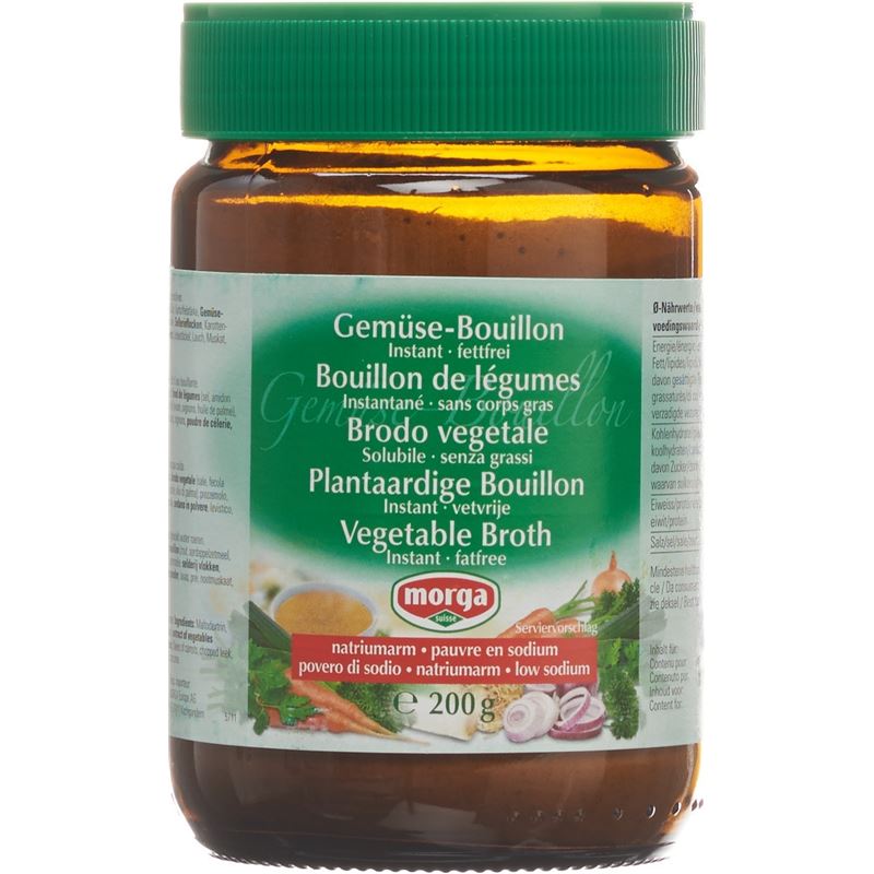 MORGA Gemüse Bouillon inst fettfrei natriuma 200 g
