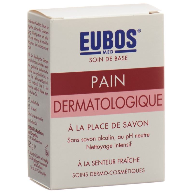 EUBOS Seife fest parf rosa 125 g