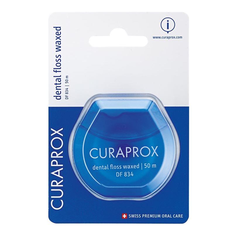 CURAPROX DF 834 Zahnseide 50m gewachst mint (alt)