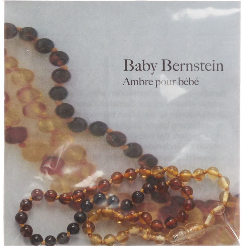 SELENAS Baby Bernsteinkette Kugeln fliessend abger