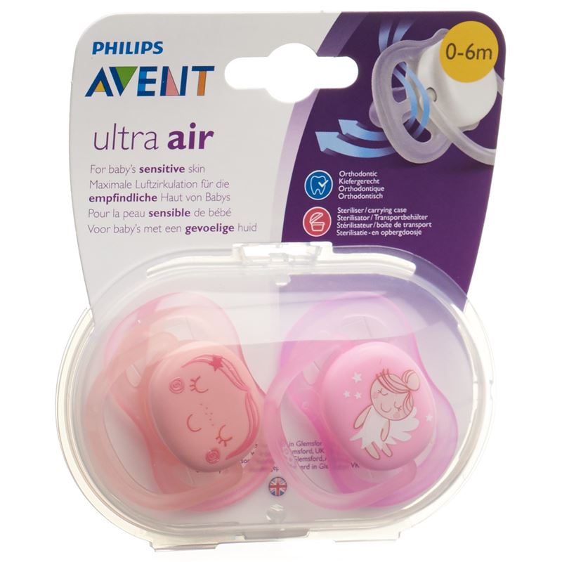 AVENT PHILIPS Schnul ultra air 0-6M Eng Mäd 2 Stk