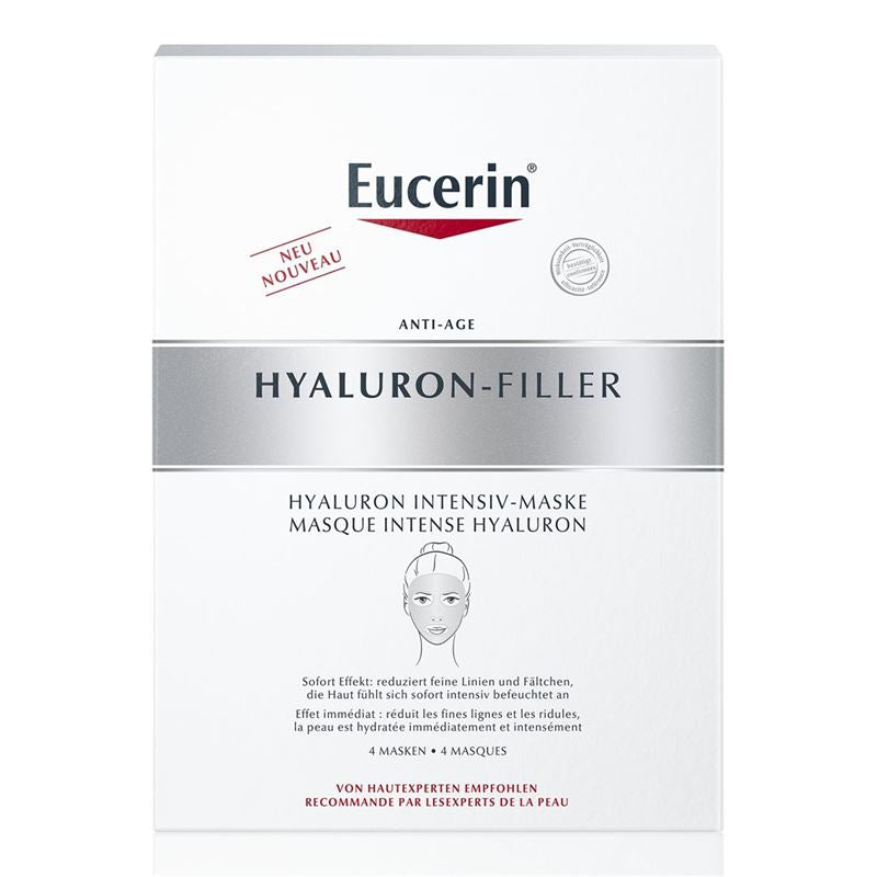 EUCERIN HYALURON-FILLER Gesichtsmaske Btl 4 Stk