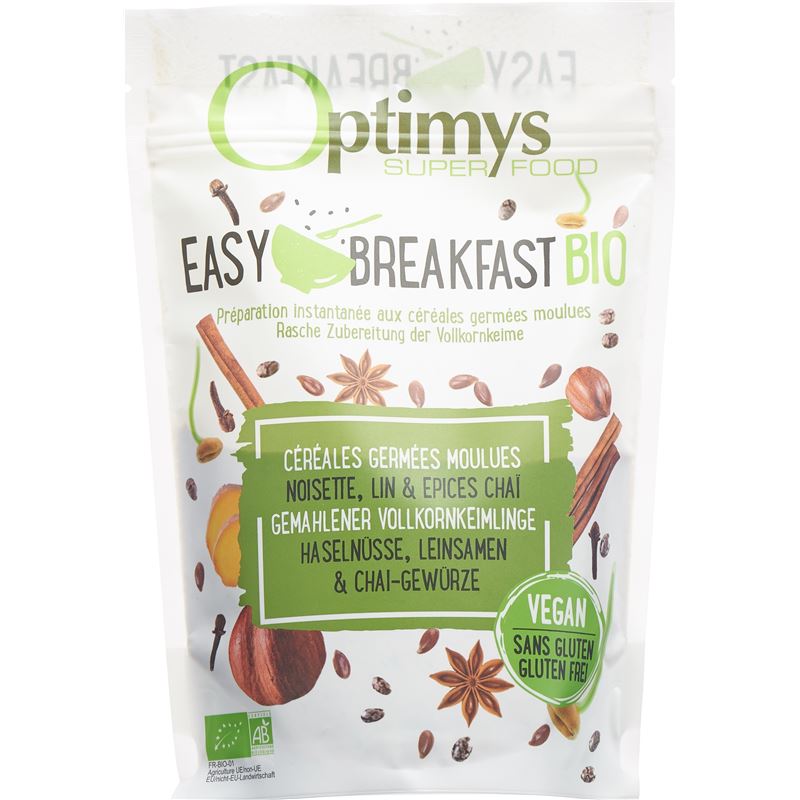 OPTIMYS Easy Breakfast Haseln Leins Chai Bio 350 g