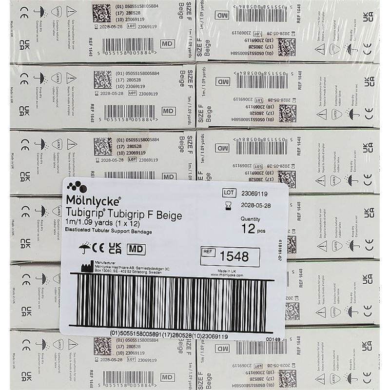TUBIGRIP Schlauchbandage F 1mx10cm beige