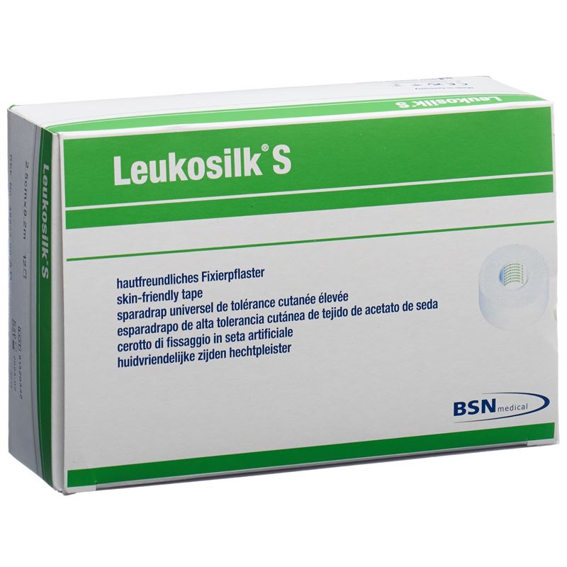 LEUKOSILK S Heftpflaster 9.2mx2.5cm weiss 12 Stk