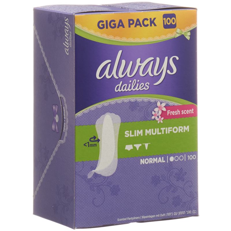 ALWAYS Slipeinlage Slim Multiform Fre Gig 100 Stk