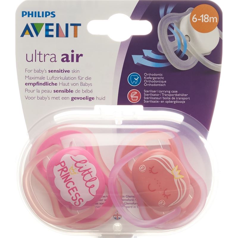 AVENT PHILIPS Schnul ultra air 6-18M Dec Gi 2 Stk