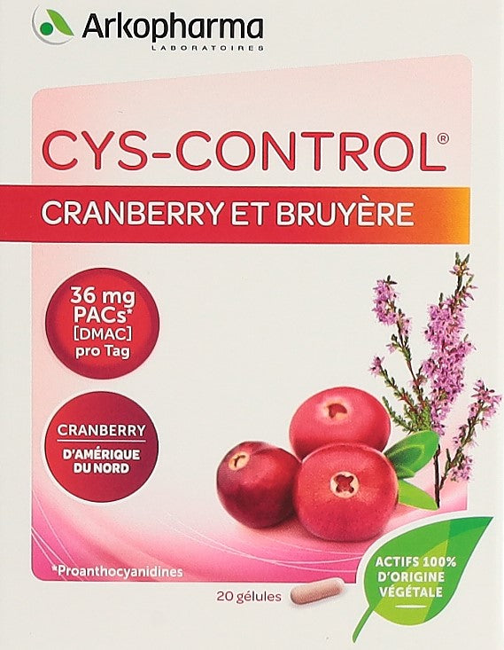 CYS-CONTROL Kaps Cranberry und Heidekraut 20 Stk