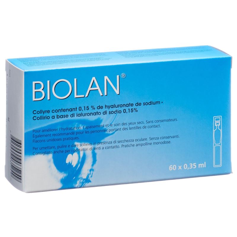 BIOLAN Gtt Opht 60 Monodos 0.35 ml