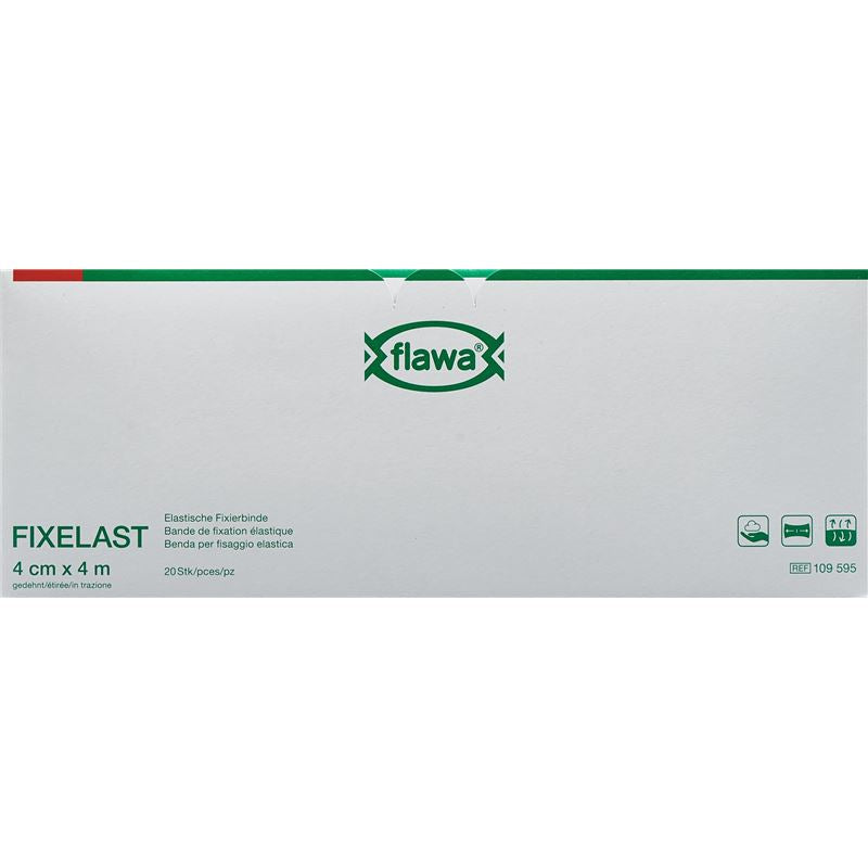 FLAWA Fixelast Fixierbinde 4cmx4m in Cellux 20 Stk