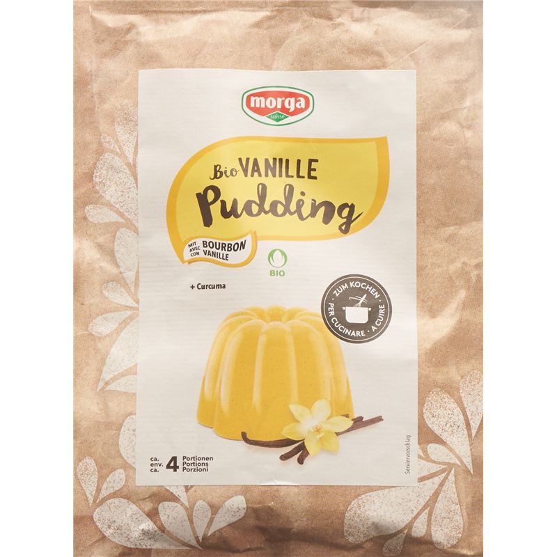 MORGA BIO Pudding Vanille Curcuma Btl 60 g