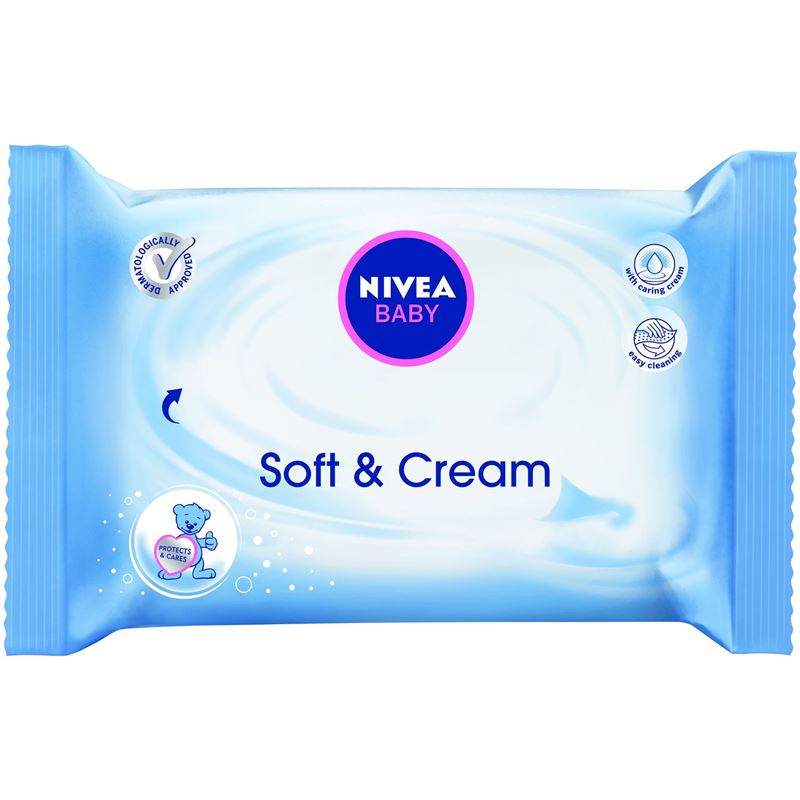 NIVEA BABY Soft&Cream Tücher refill 63 Stk