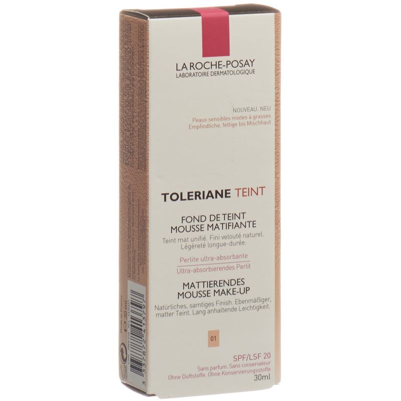 ROCHE POSAY Tolériane Teint Mousse 01 Tb 30 ml