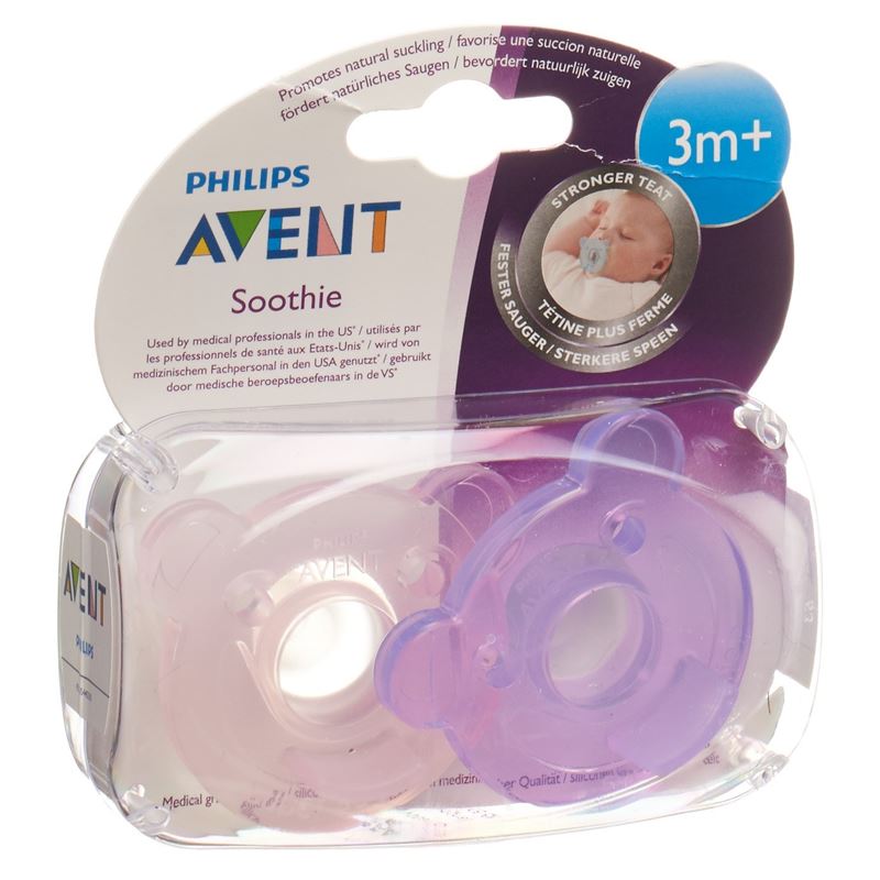 AVENT PHILIPS Soothie Nuggi pink/viole 3-6M 2 Stk