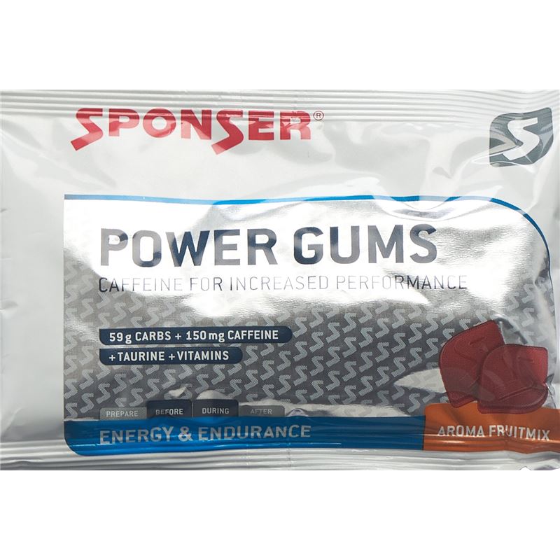 SPONSER Power Gums Fruit Mix Btl 75 g