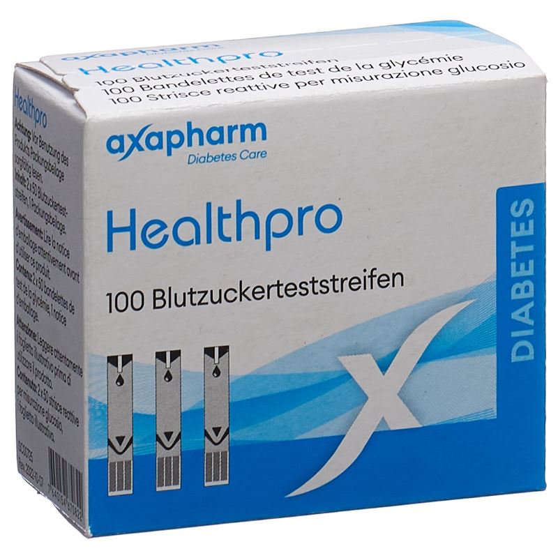 HEALTHPRO Blutzucker-Teststreifen 100 Stk