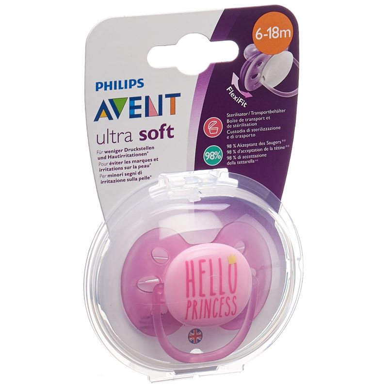 AVENT PHILIPS Schnuller UltraSoft 6-18M Girl