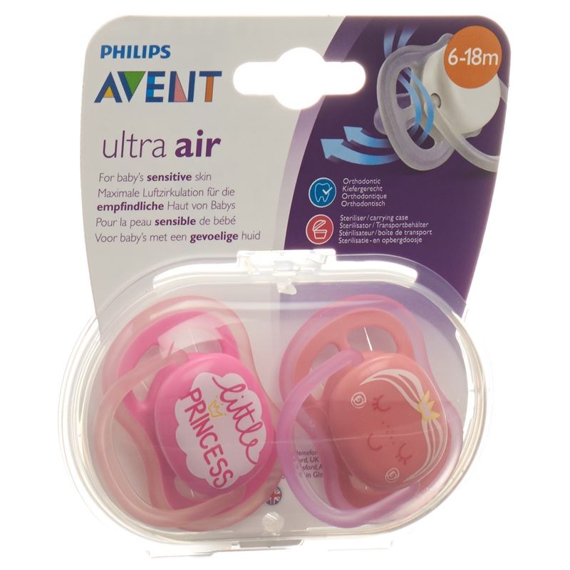 AVENT PHILIPS Schnul ultra air 6-18M Dec Gi 2 Stk