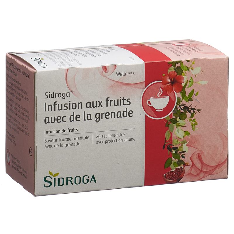 SIDROGA Früchtetee mit Granatapfel 20 Btl 2 g