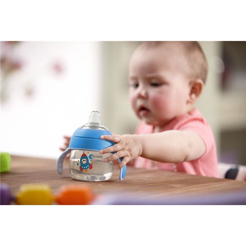 AVENT PHILIPS Schnabelbecher Sil 200ml bl Rakete