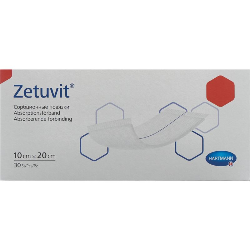ZETUVIT Absorptionsverband 10x20cm 30 Stk