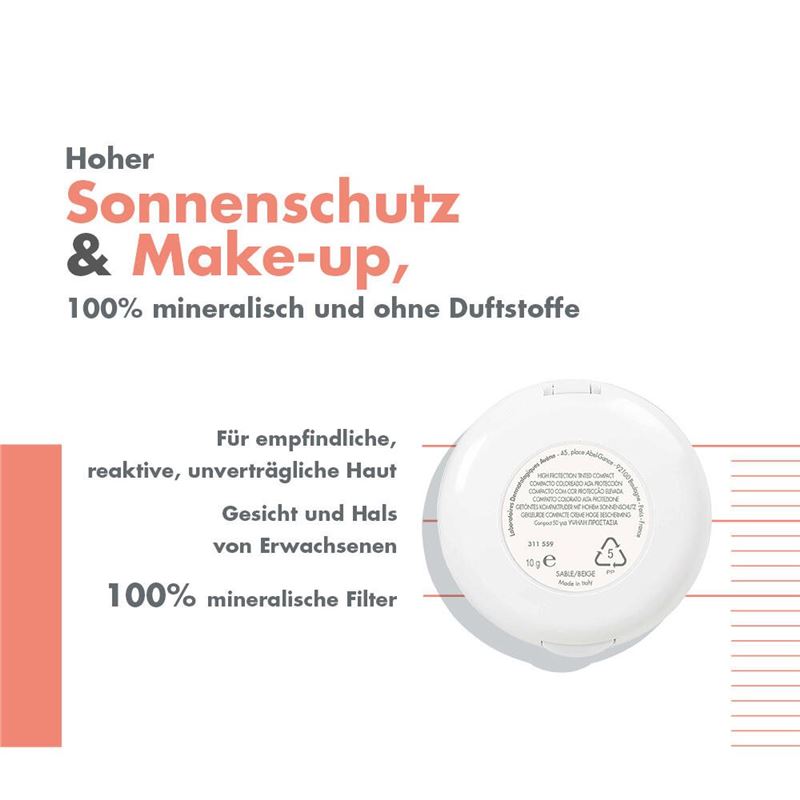 AVENE SUN Kompaktsonnencreme Gold SPF50+ 10 g