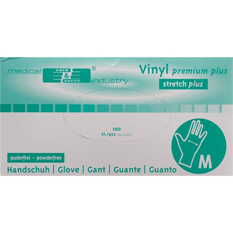GRIBI Unters Handsch Vinyl M puderfr unst 100 Stk