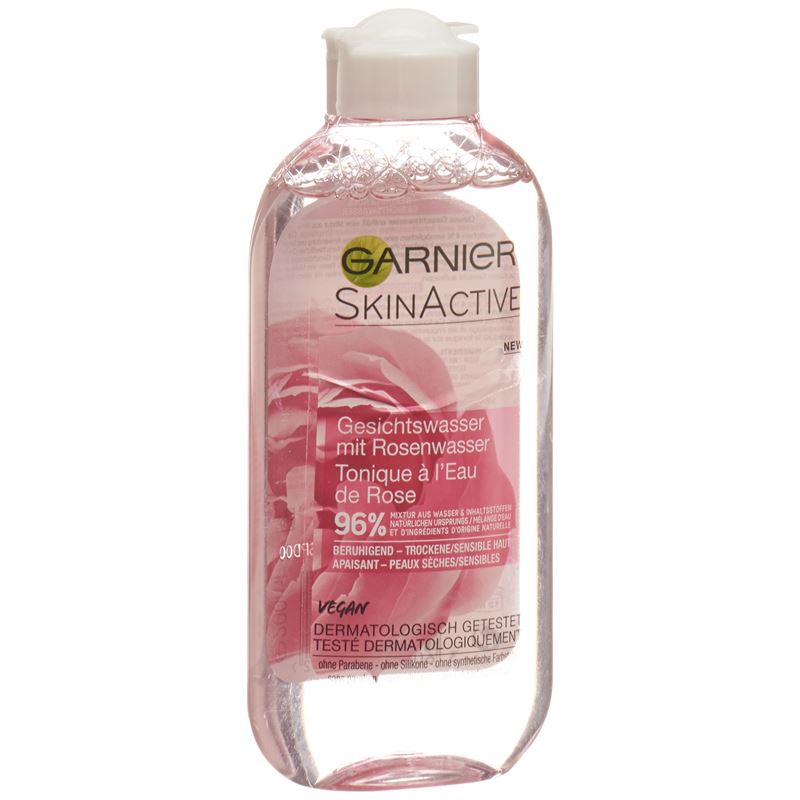 GARNIER Natural Range Toner Rose Fl 200 ml