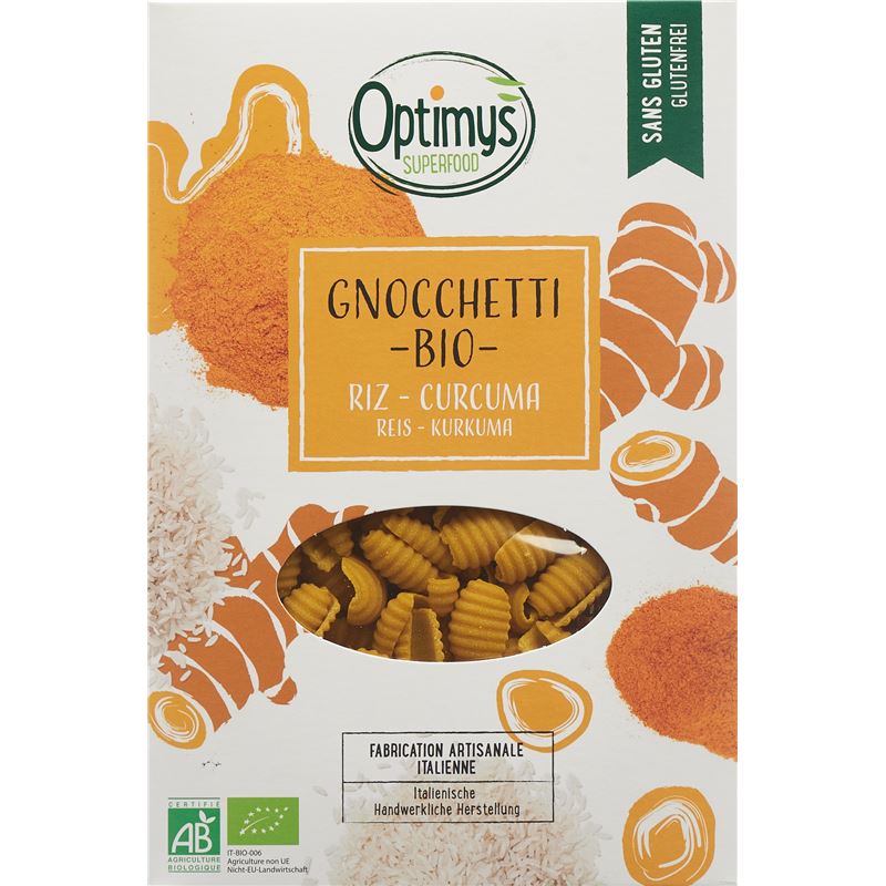 OPTIMYS Gnocchetti Kurkuma-Reis Bio Btl 250 g