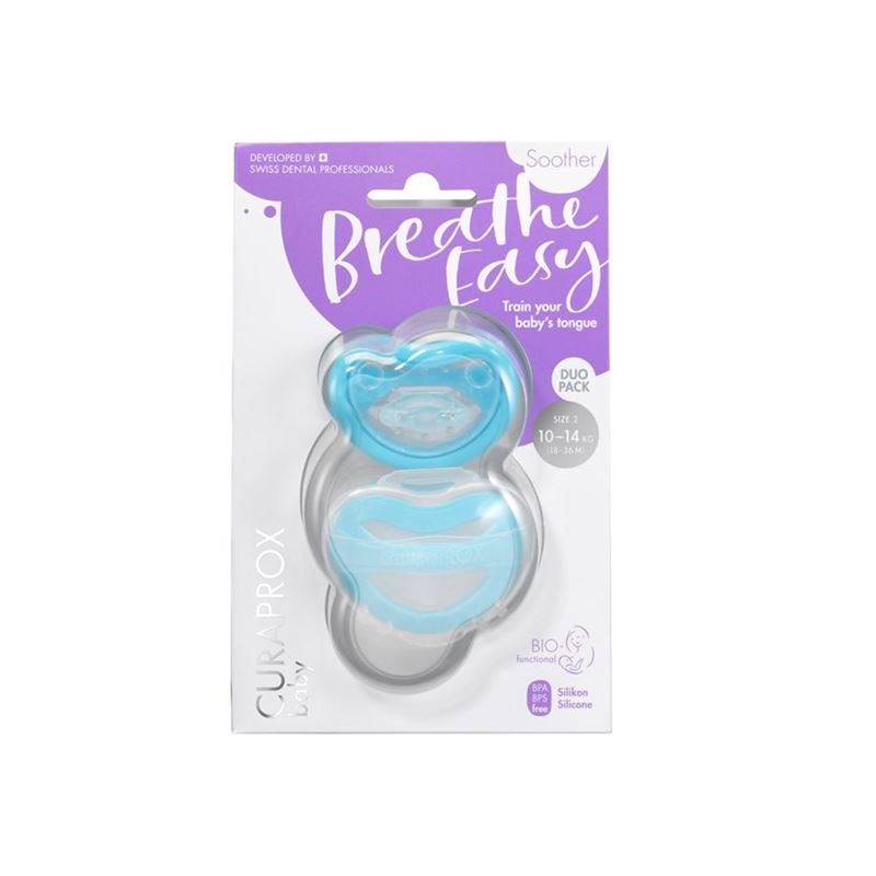 CURAPROX baby Schnuller Gr2 hellblau Doppelp 2 Stk