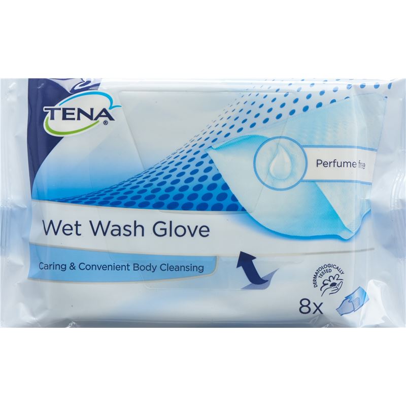 TENA Wet Wash Glove unparfümiert 8 Stk