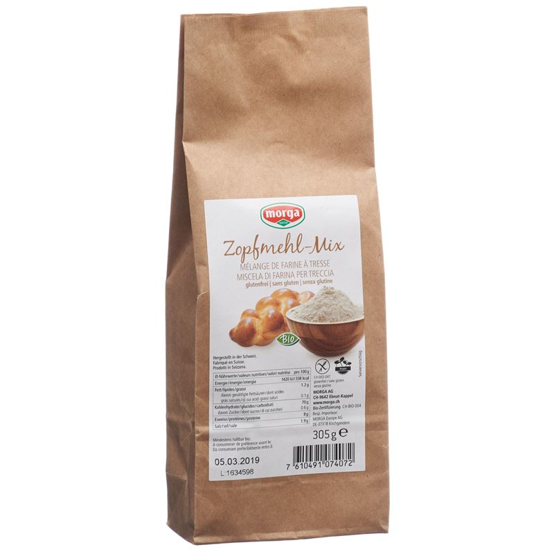 MORGA Zopfmehl-Mix glutenfrei Bio 305 g