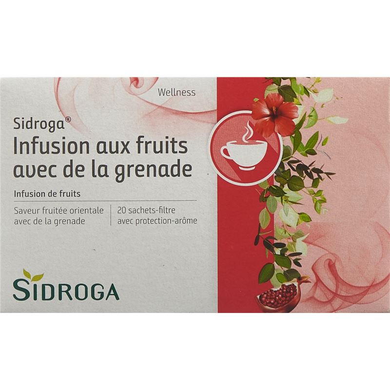 SIDROGA Früchtetee mit Granatapfel 20 Btl 2 g
