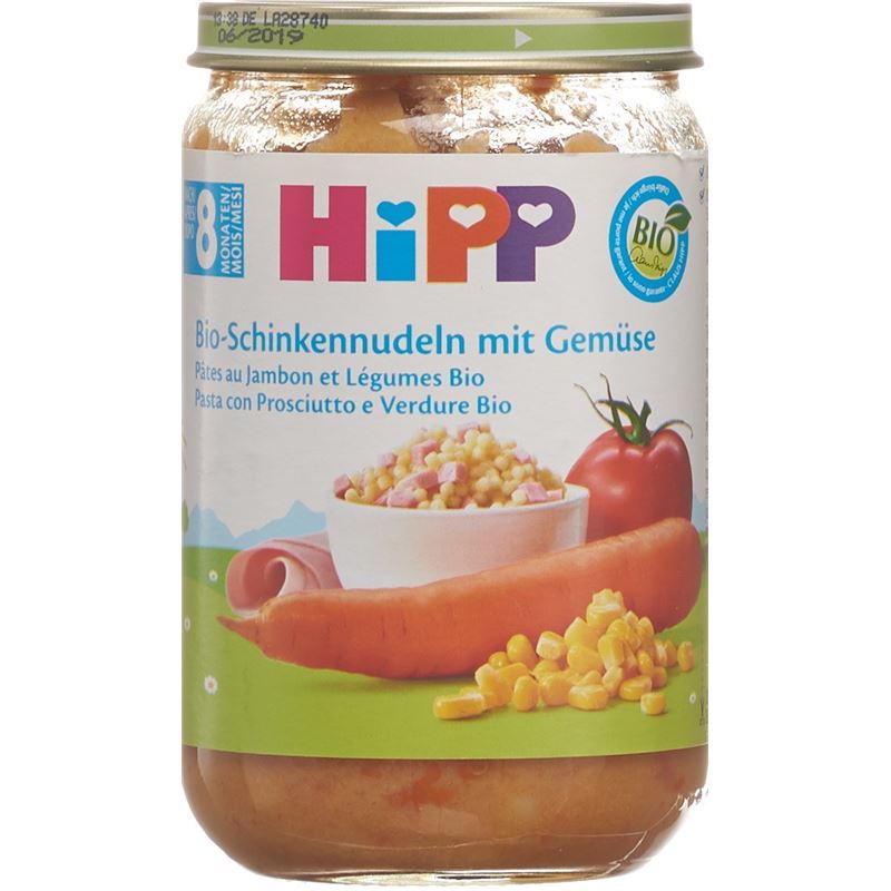 HIPP Bio-Schinkennudeln m Gemüse 8M 220 g