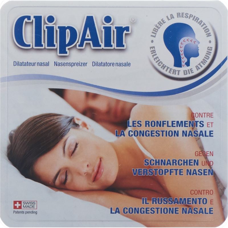 CLIPAIR Nasendilatator für Schlaf und Sport 3 Stk
