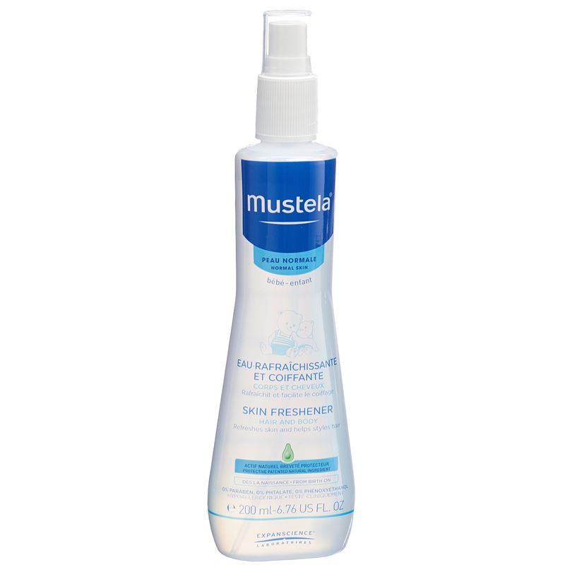 MUSTELA Erfrisch Stylingwas Spray norm Haut 200 ml