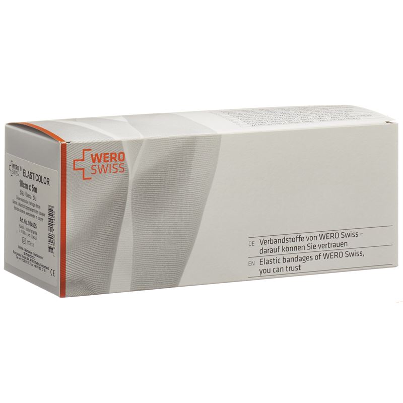 WERO SWISS Elasticolor El Bind 5mx10cm blau 10 Stk